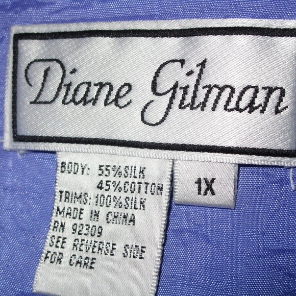 Diane Gilman Patchwork Embroidered Jacket 1X - Picture 8 of 8